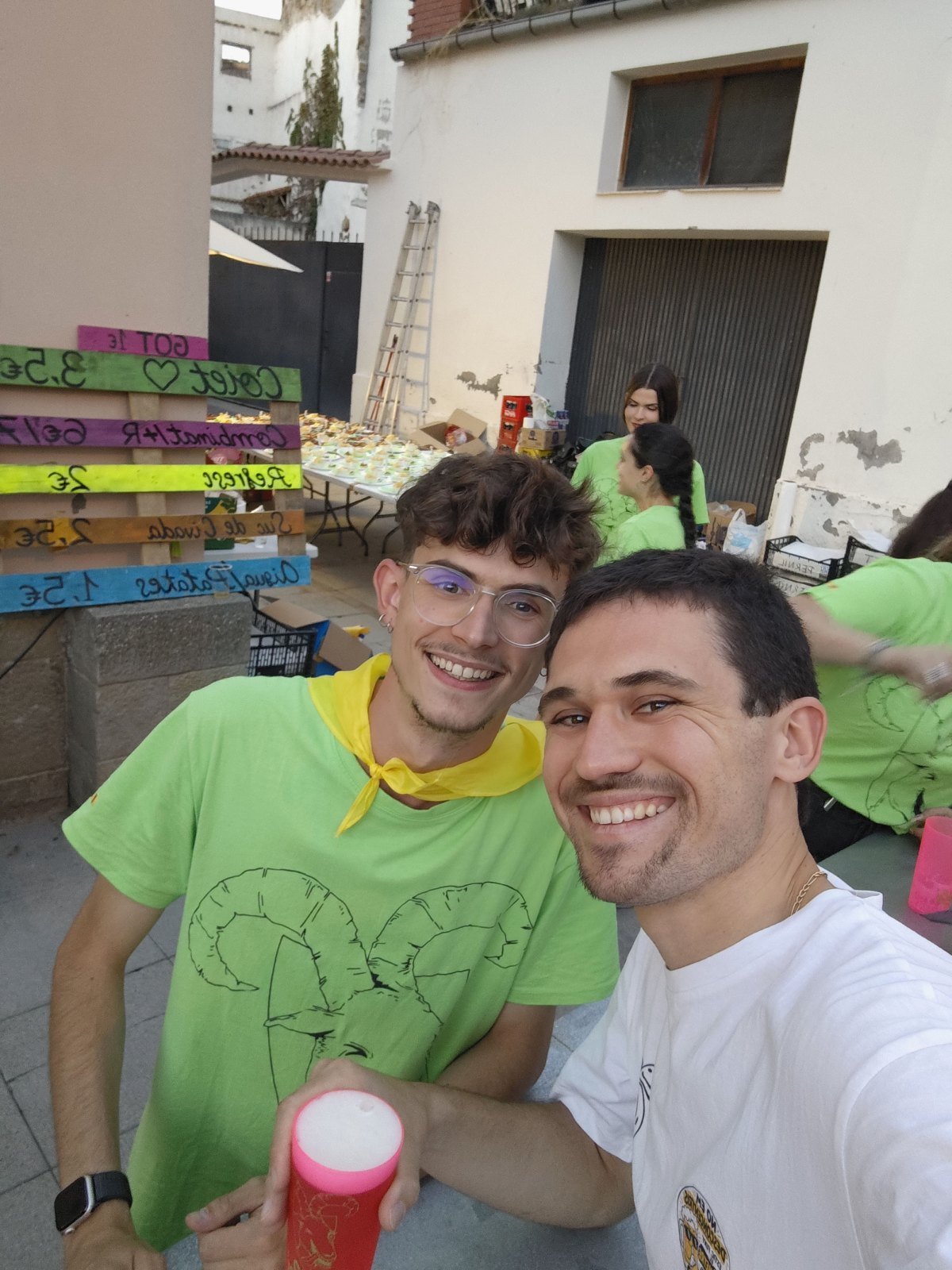 Foto del brindis